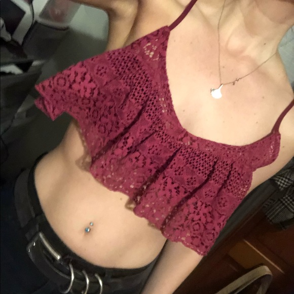 Free People Tops - 🆕 FP ruffled crop top